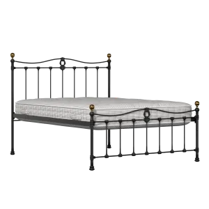 Tulsk Low Footend metallbett in schwarz mit Juno matratze - Thumbnail