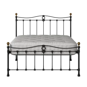 Tulsk Low Footend metallbett in schwarz mit Juno matratze - Thumbnail
