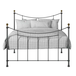 Virginia iron/metal bed in pewter - Thumbnail