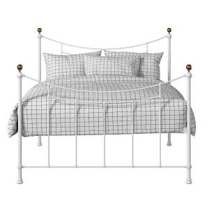 Virginia iron/metal bed in white - Thumbnail