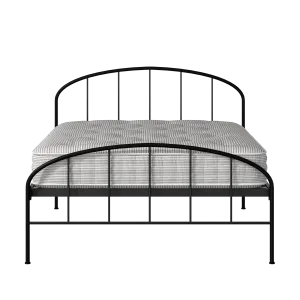 Waldo iron/metal bed in black with Juno mattress - Thumbnail