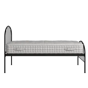 Waldo iron/metal bed in black with Juno mattress - Thumbnail