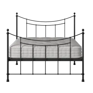 Winchester iron/metal bed in black with Juno mattress - Thumbnail