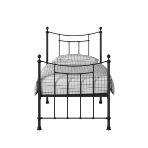 Winchester iron/metal single bed in black - Thumbnail