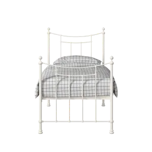 Winchester iron/metal single bed in ivory - Thumbnail