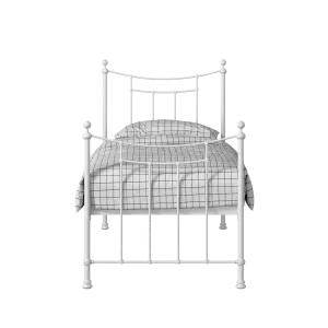 Winchester iron/metal single bed in white - Thumbnail