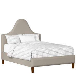 Beverley upholstered bed in storm grey fabric - Thumbnail