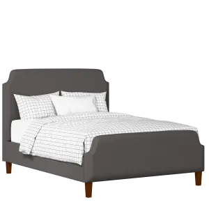 Charing upholstered bed in iron fabric - Thumbnail