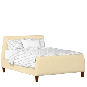 Hanwell upholstered bed in oatmeal fabric - Thumbnail