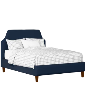 Henley upholstered bed in oxford blue fabric - Thumbnail