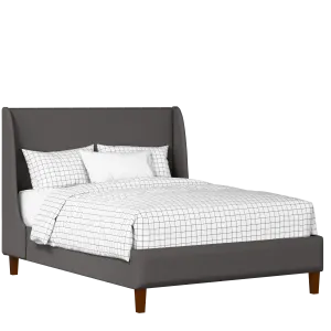 Holywell upholstered bed in iron fabric - Thumbnail