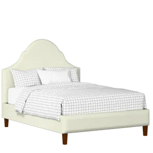 Irvine upholstered bed in mineral fabric - Thumbnail