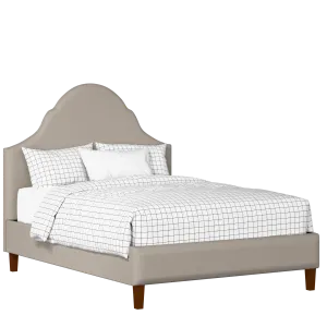 Irvine upholstered bed in storm grey fabric - Thumbnail