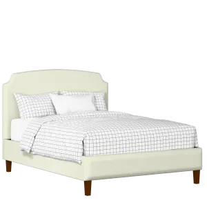 Poole Slim upholstered bed in mineral fabric - Thumbnail