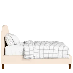 Poole Slim upholstered bed in Silver fabric with Juno mattress - Thumbnail