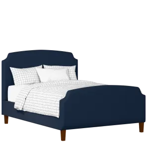 Poole upholstered bed in oxford blue fabric - Thumbnail