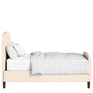 Poole upholstered bed in Silver fabric with Juno mattress - Thumbnail