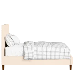 Porto Slim upholstered bed in Silver fabric with Juno mattress - Thumbnail