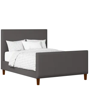 Porto upholstered bed in iron fabric - Thumbnail