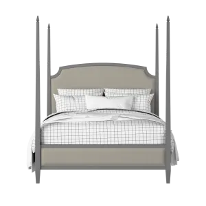 Austin Slim Upholstered wood upholstered upholstered bed in grey with Silver fabric - Thumbnail