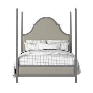 Beckett Upholstered wood upholstered upholstered bed in grey with Silver fabric - Thumbnail