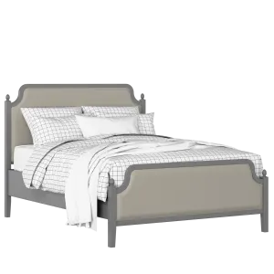 Bronte Upholstered wood upholstered bed in grey with Silver fabric - Thumbnail