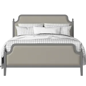 Bronte Upholstered wood upholstered upholstered bed in grey with Silver fabric - Thumbnail