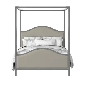 Coleridge Upholstered wood upholstered upholstered bed in grey with Silver fabric - Thumbnail