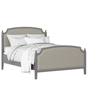 Kipling Upholstered wood upholstered bed in grey with Silver fabric - Thumbnail