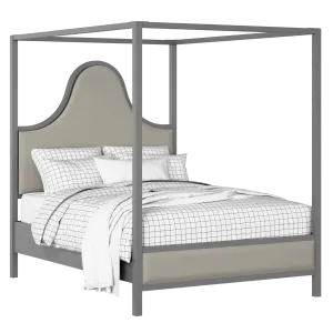 Rowe Upholstered wood upholstered bed in grey with Silver fabric - Thumbnail