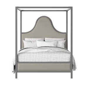 Rowe Upholstered wood upholstered upholstered bed in grey with Silver fabric - Thumbnail