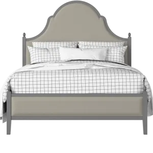 Tennyson Upholstered wood upholstered upholstered bed in grey with Silver fabric - Thumbnail