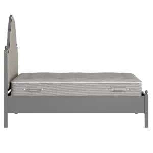 Tennyson Upholstered wood upholstered bed in grey with Silver fabric - Thumbnail