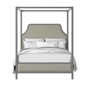 Tynan Upholstered wood upholstered upholstered bed in grey with Silver fabric - Thumbnail