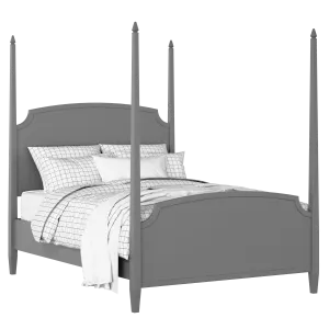 Austin painted wood bed in grey with Juno mattress - Thumbnail