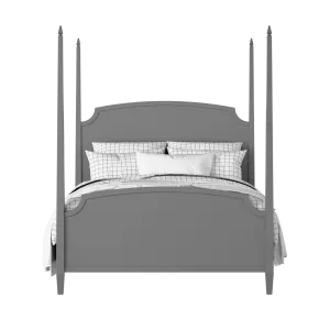 Austin painted wood bed in grey with Juno mattress - Thumbnail