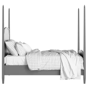 Austin painted wood bed in grey with Juno mattress - Thumbnail
