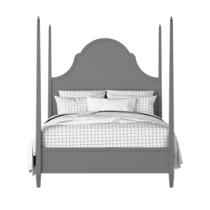 Beckett painted wood bed in grey with Juno mattress - Thumbnail