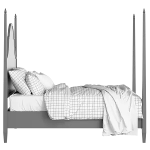 Beckett painted wood bed in grey with Juno mattress - Thumbnail