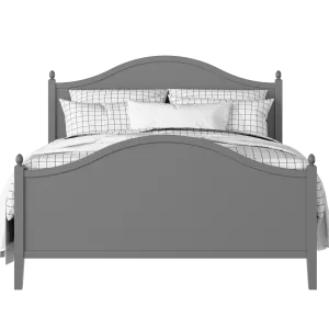 Brady painted wood bed in grey with Juno mattress - Thumbnail