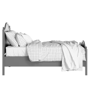 Brady painted wood bed in grey with Juno mattress - Thumbnail
