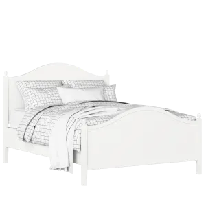 Brady houten bed in wit met matras - Thumbnail