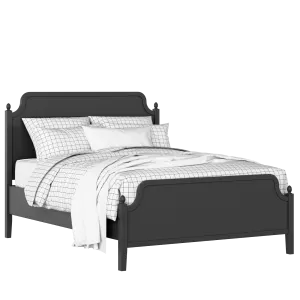 Bronte painted wood bed in black with Juno mattress - Thumbnail