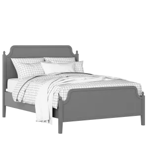 Bronte painted wood bed in grey with Juno mattress - Thumbnail