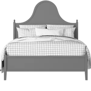 Bryce painted wood bed in grey with Juno mattress - Thumbnail