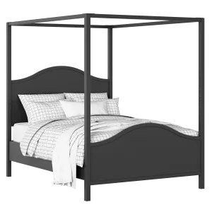 Coleridge painted wood bed in black with Juno mattress - Thumbnail