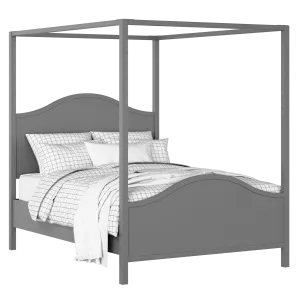 Coleridge painted wood bed in grey with Juno mattress - Thumbnail