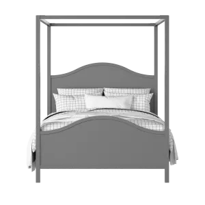 Coleridge painted wood bed in grey with Juno mattress - Thumbnail