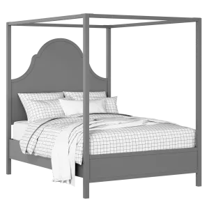 Joyce painted wood bed in grey with Juno mattress - Thumbnail