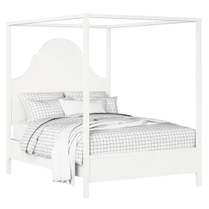 Joyce painted wood bed in white with Juno mattress - Thumbnail